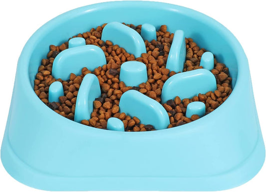 Eco-Friendly Slow Feeder Dog Bowl - Non-Toxic Design to Prevent Choking and Promote Healthy Eating Habits